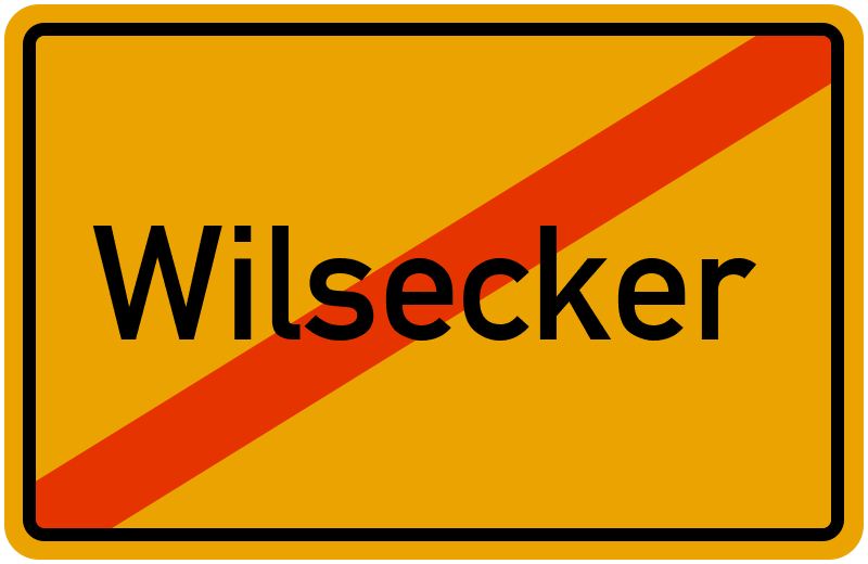 Ortsschild Wilsecker
