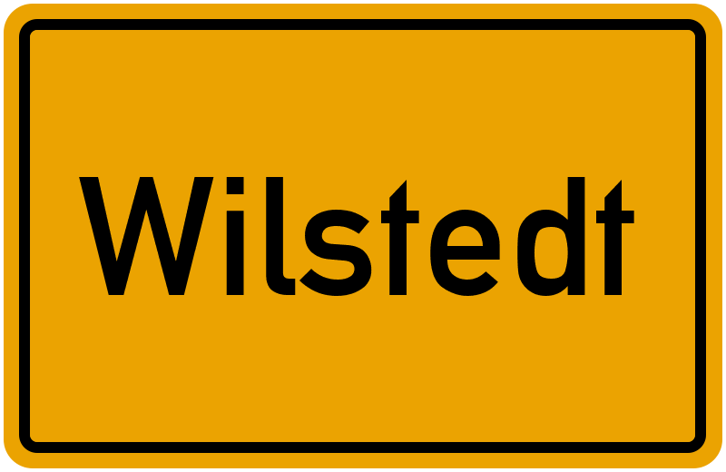 Ortsschild Wilstedt