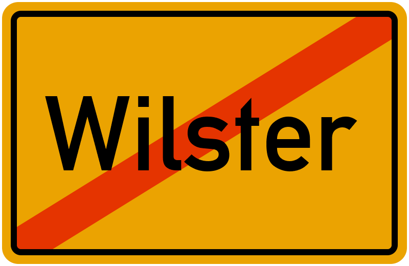 Ortsschild Wilster