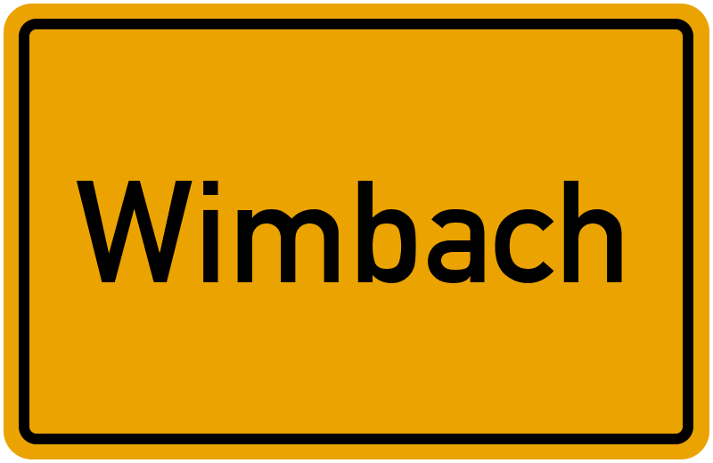 Ortsschild Wimbach