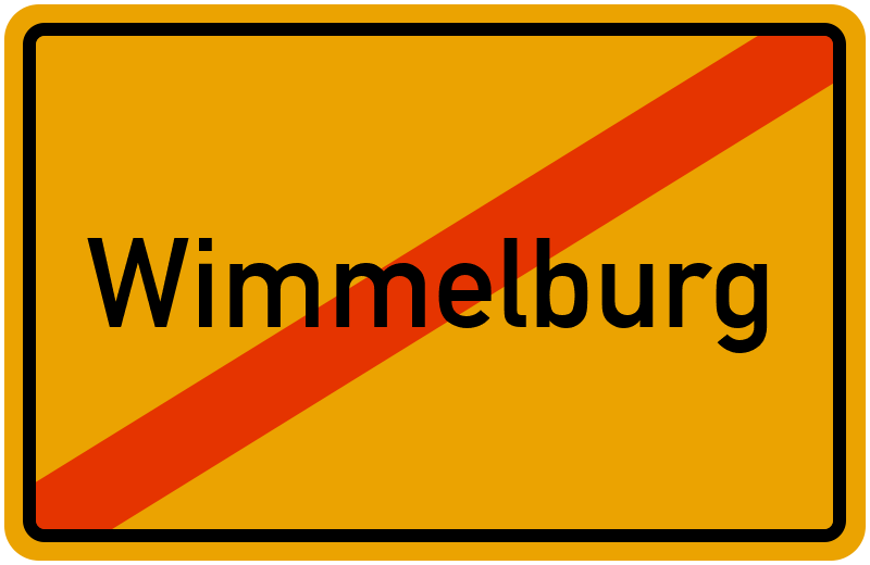 Ortsschild Wimmelburg
