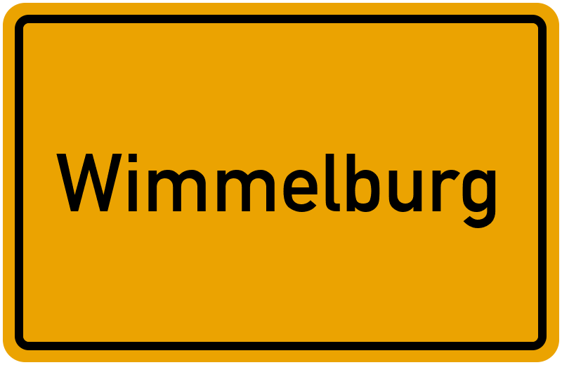 Ortsschild Wimmelburg