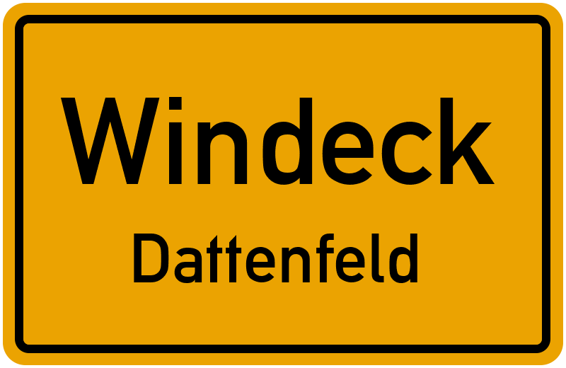 Ortsschild Windeck