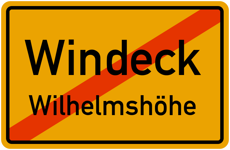 Ortsschild Windeck
