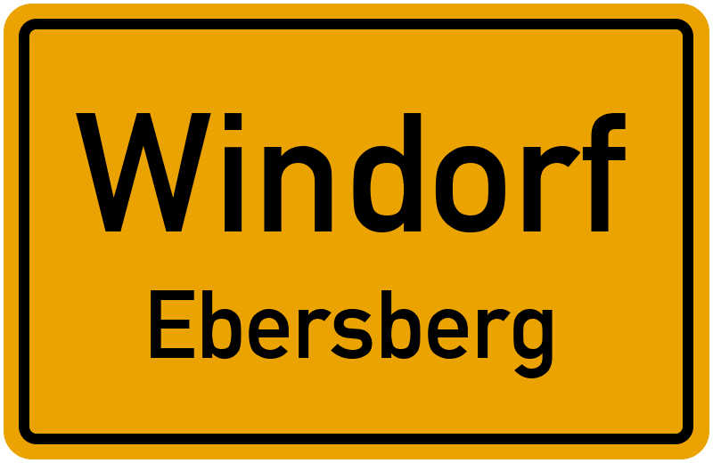 Ortsschild Windorf