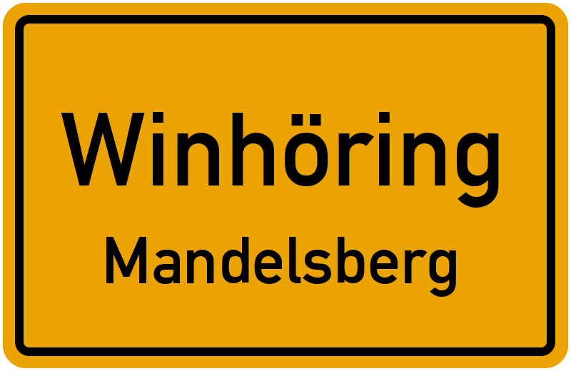 Ortsschild Winhöring