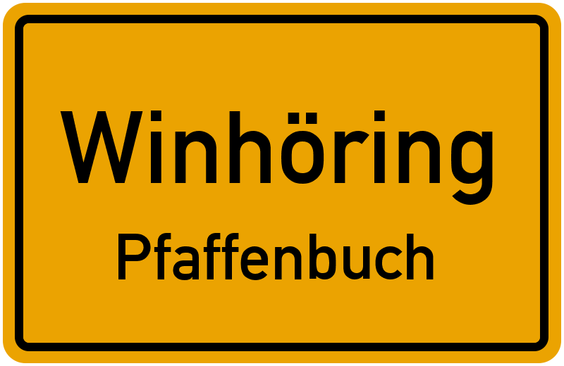 Ortsschild Winhöring