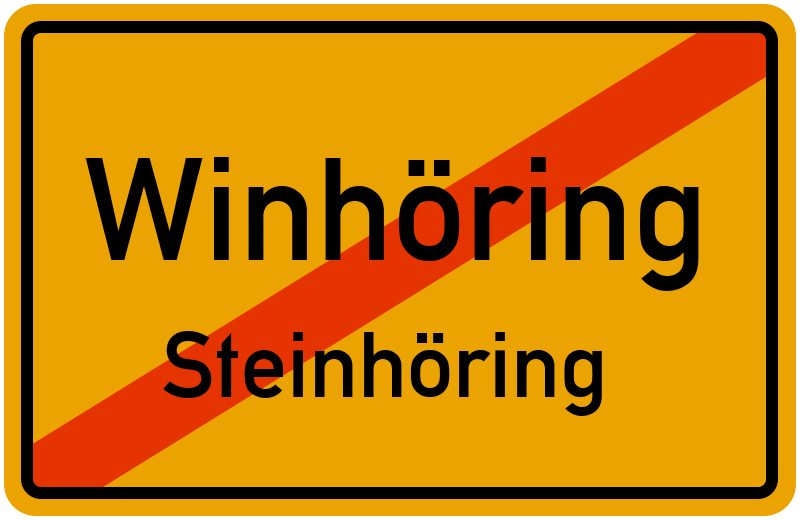 Ortsschild Winhöring