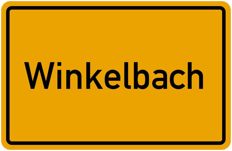 Ortsschild Winkelbach