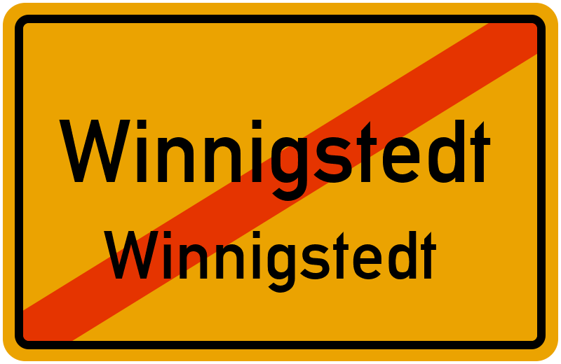 Ortsschild Winnigstedt
