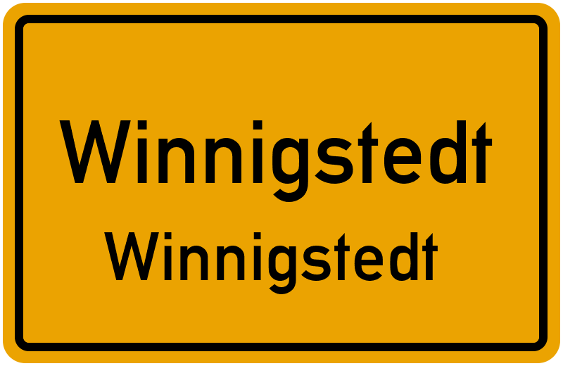 Ortsschild Winnigstedt