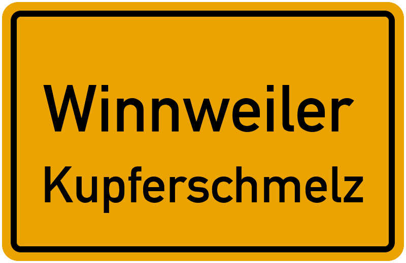 Ortsschild Winnweiler