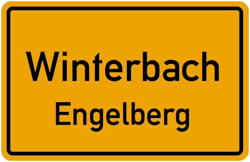 Ortsschild Winterbach