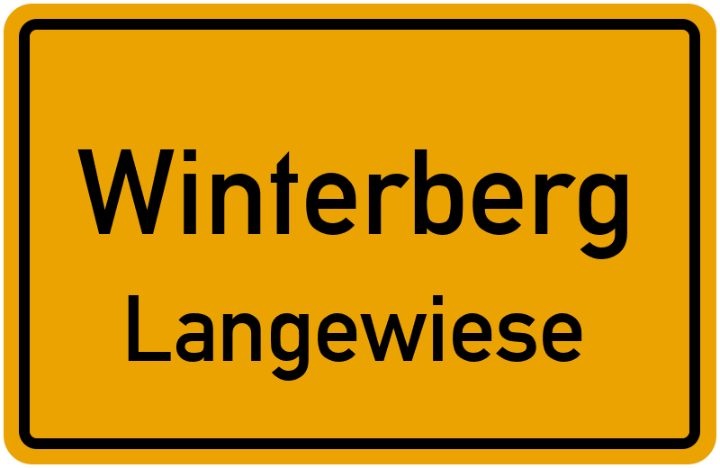 Ortsschild Winterberg