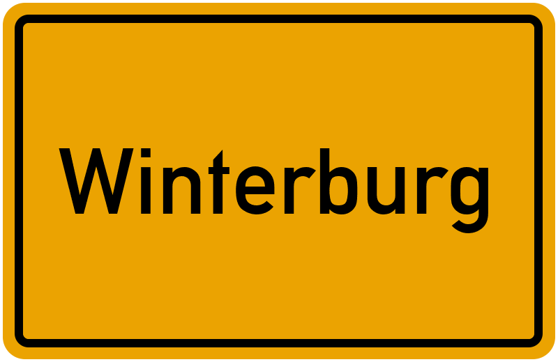 Ortsschild Winterburg