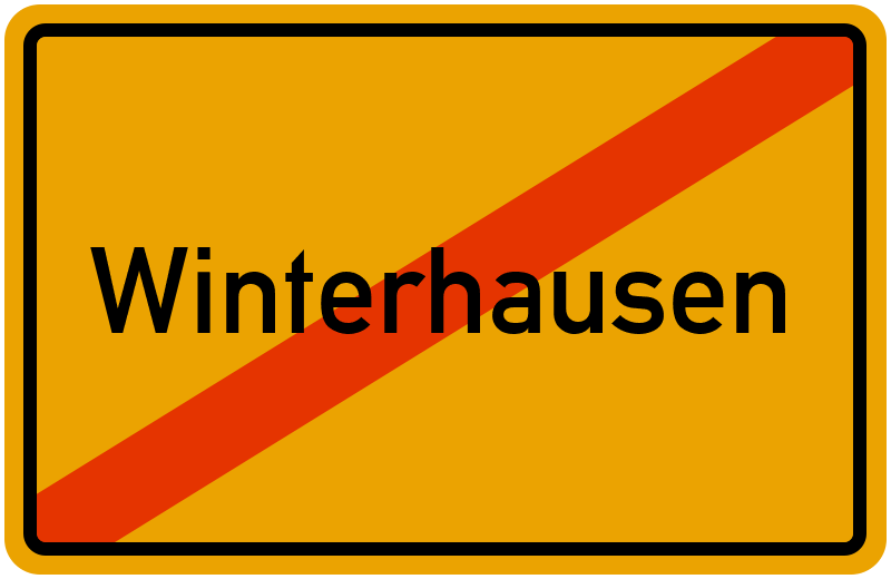 Ortsschild Winterhausen