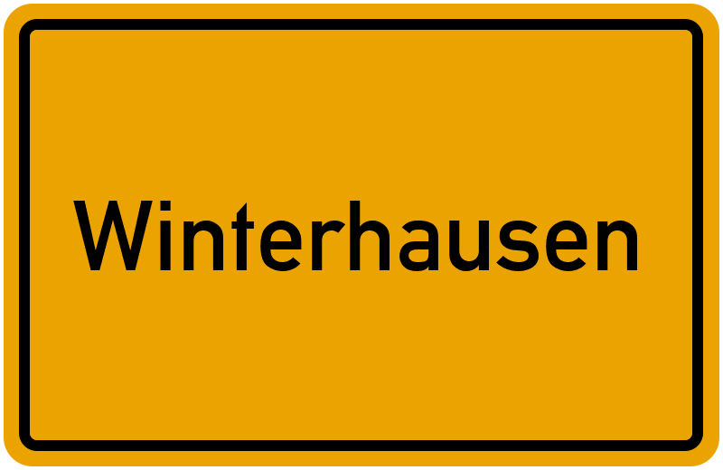 Ortsschild Winterhausen