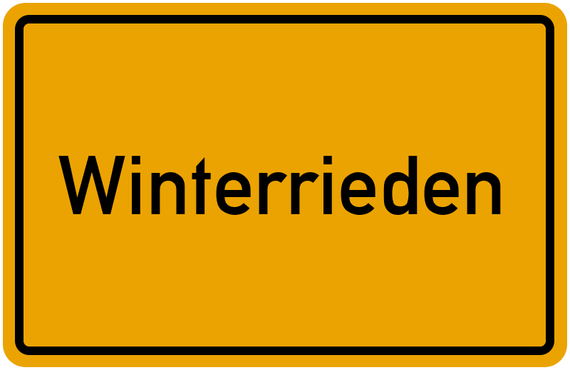 Ortsschild Winterrieden