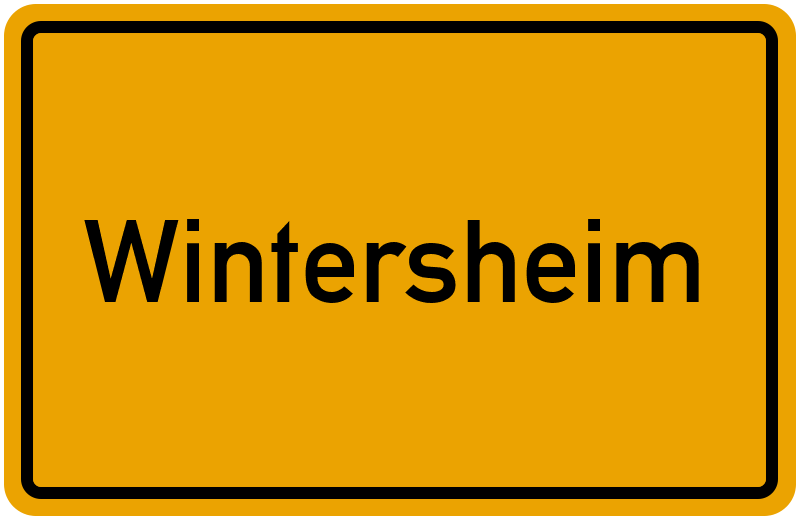 Ortsschild Wintersheim