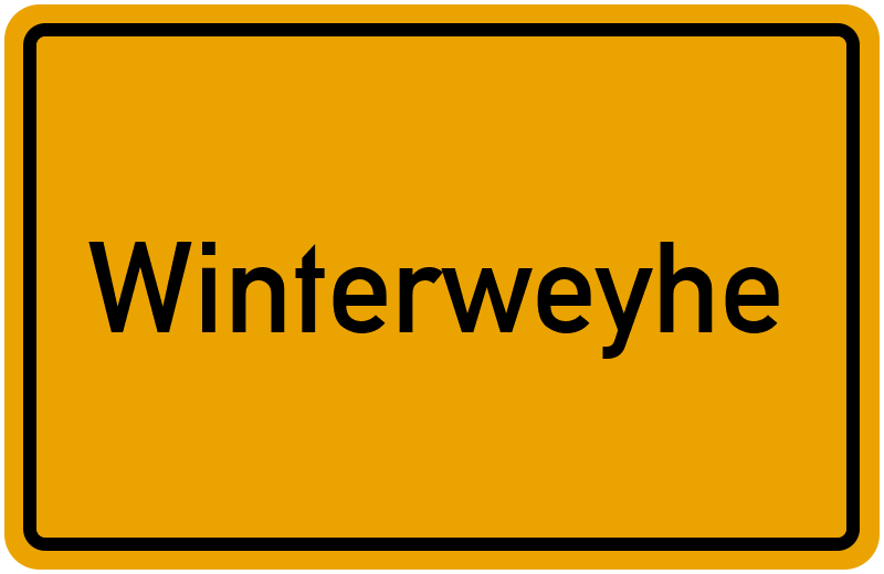 Ortsschild Winterweyhe