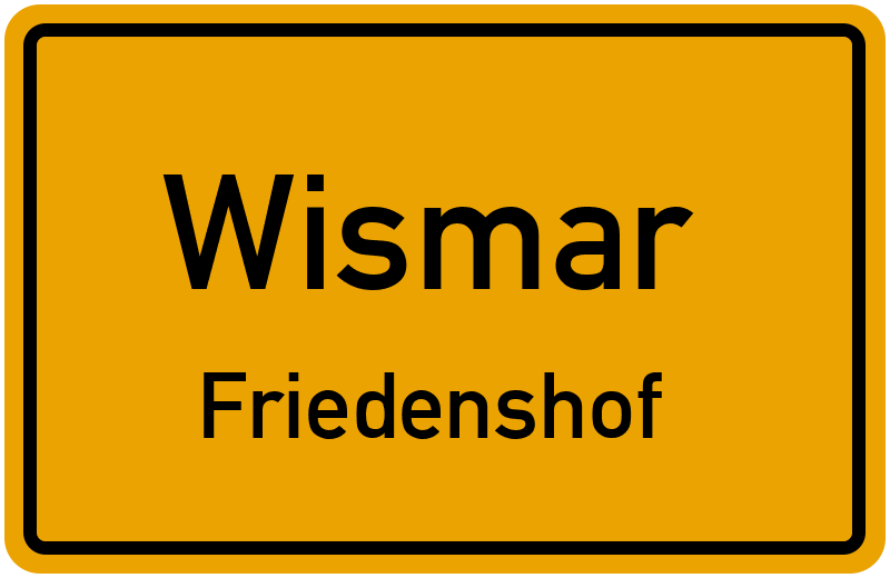 Ortsschild Wismar
