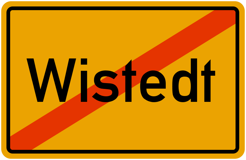 Ortsschild Wistedt