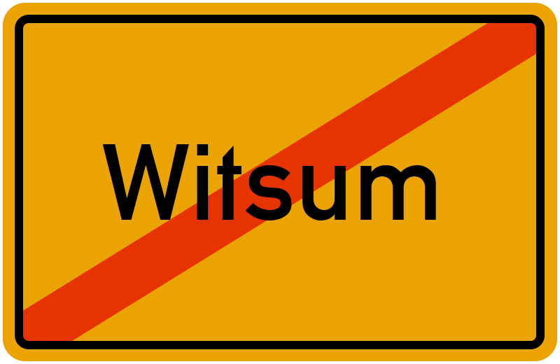 Ortsschild Witsum