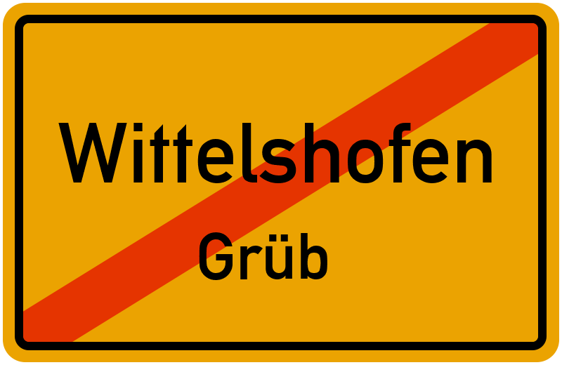 Ortsschild Wittelshofen