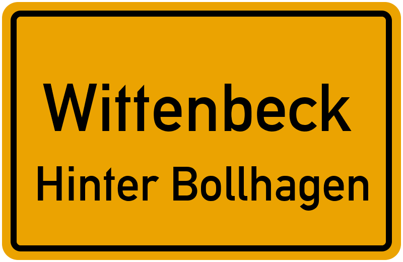 Ortsschild Wittenbeck