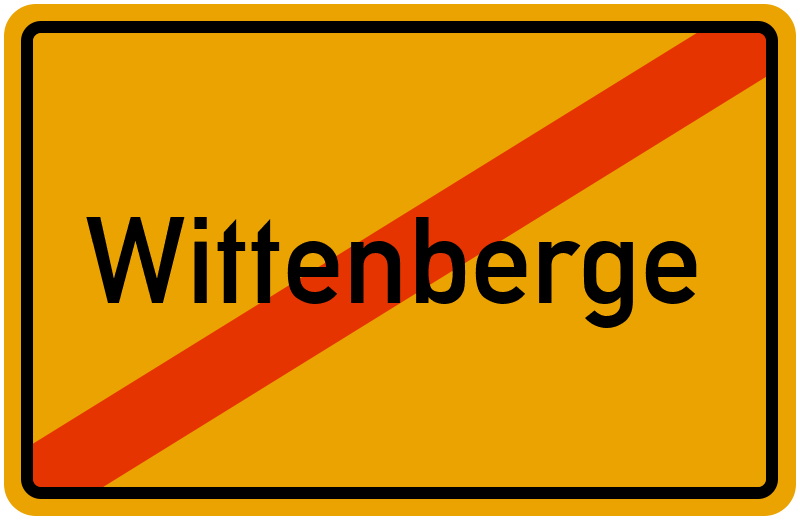 Ortsschild Wittenberge
