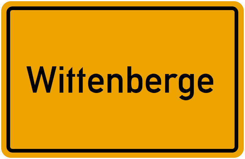 Ortsschild Wittenberge