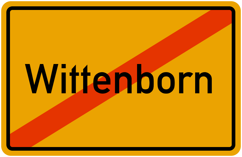 Ortsschild Wittenborn