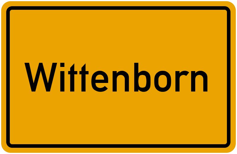 Ortsschild Wittenborn