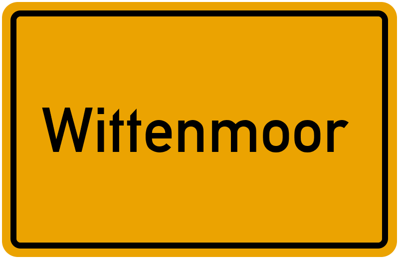 Ortsschild Wittenmoor