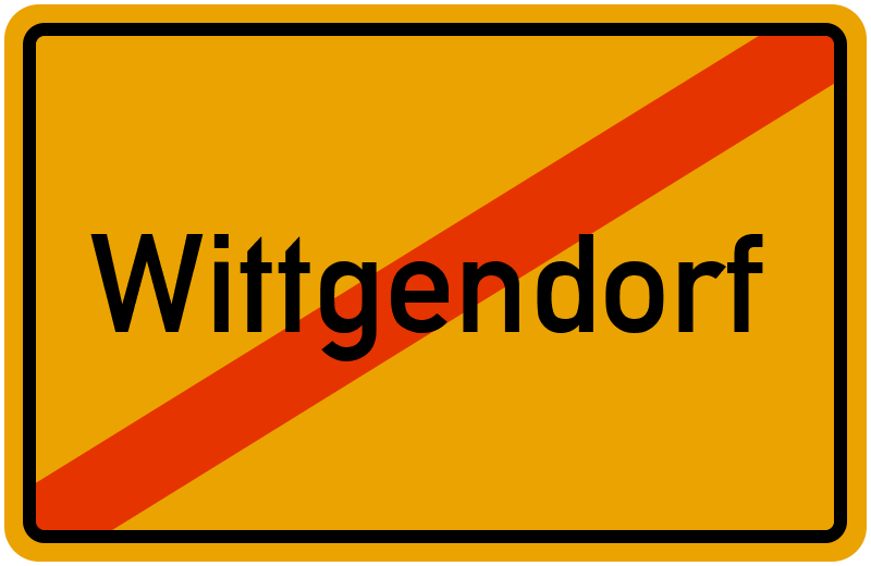Ortsschild Wittgendorf