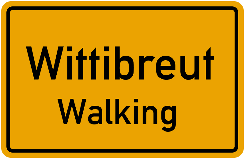 Ortsschild Wittibreut