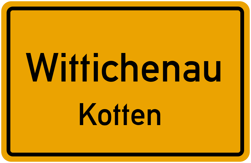 Ortsschild Wittichenau