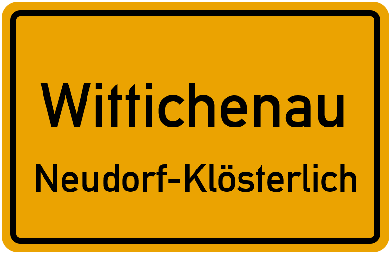 Ortsschild Wittichenau