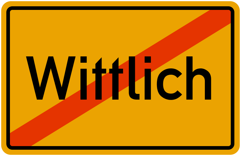 Ortsschild Wittlich