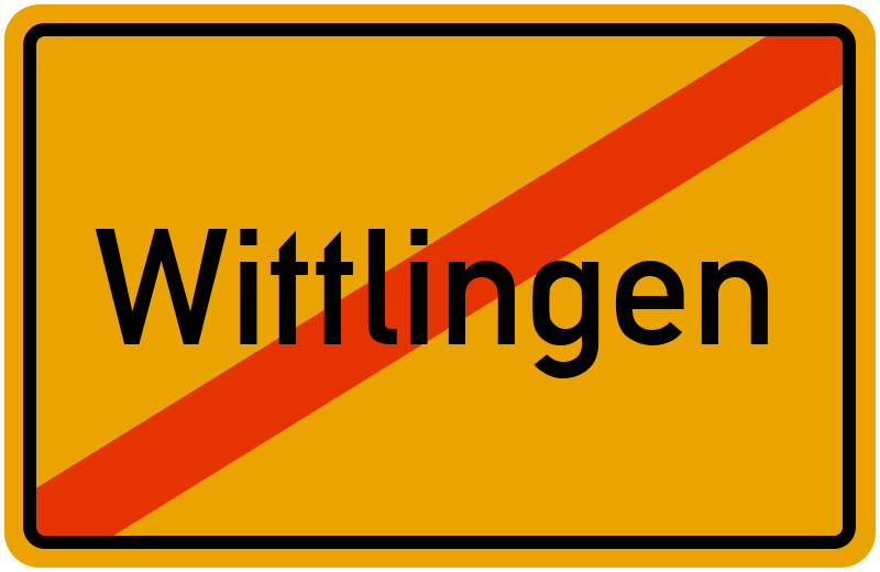 Ortsschild Wittlingen