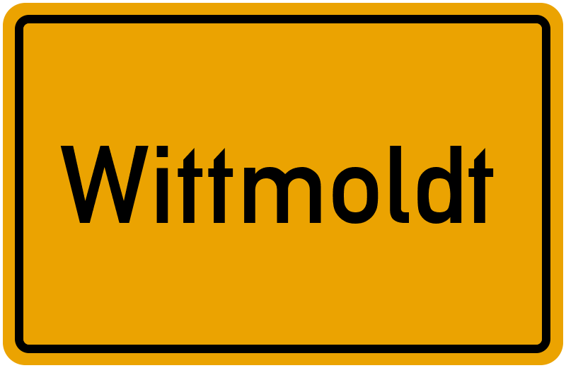 Ortsschild Wittmoldt