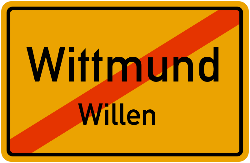 Ortsschild Wittmund
