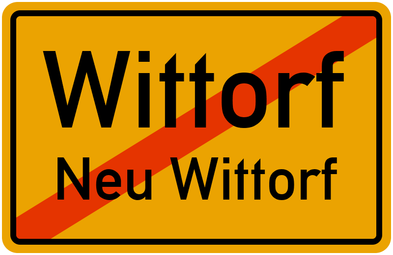 Ortsschild Wittorf