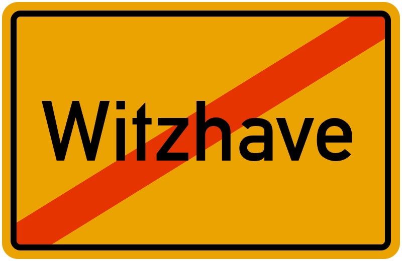 Ortsschild Witzhave