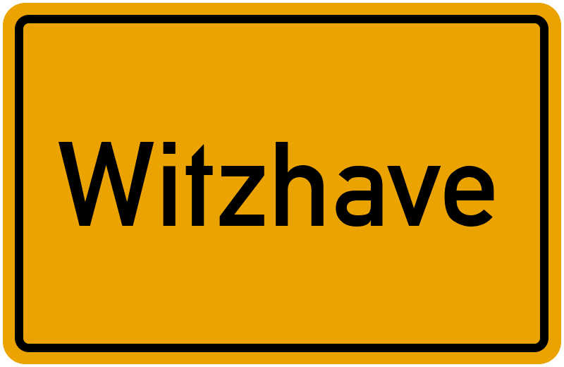 Ortsschild Witzhave