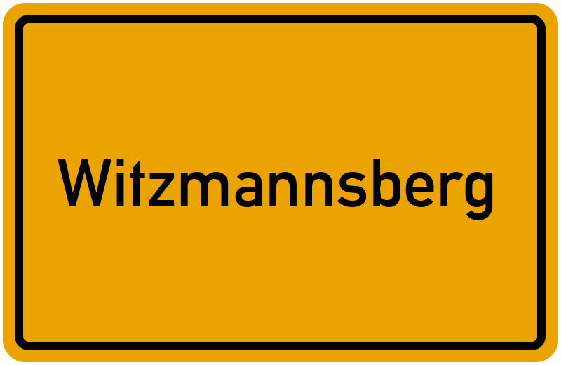 Ortsschild Witzmannsberg