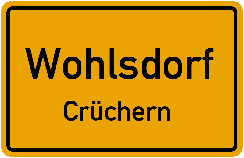 Ortsschild Wohlsdorf