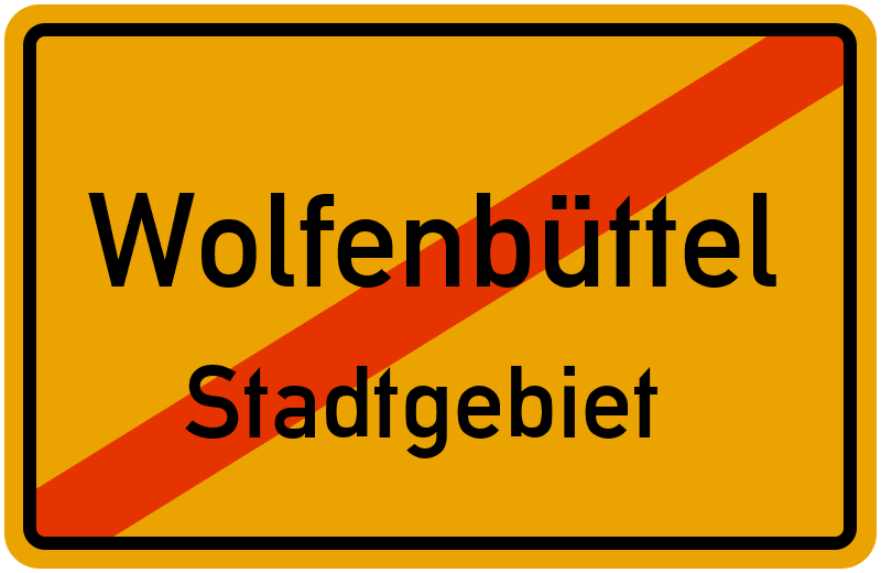 Ortsschild Wolfenbüttel