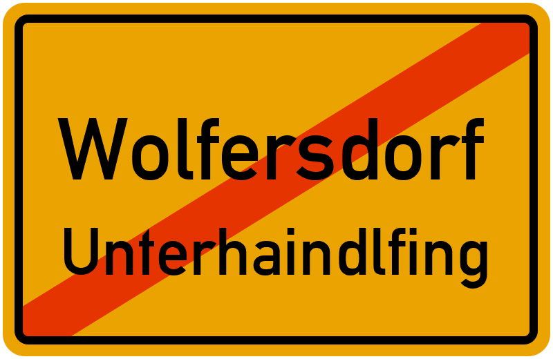 Ortsschild Wolfersdorf