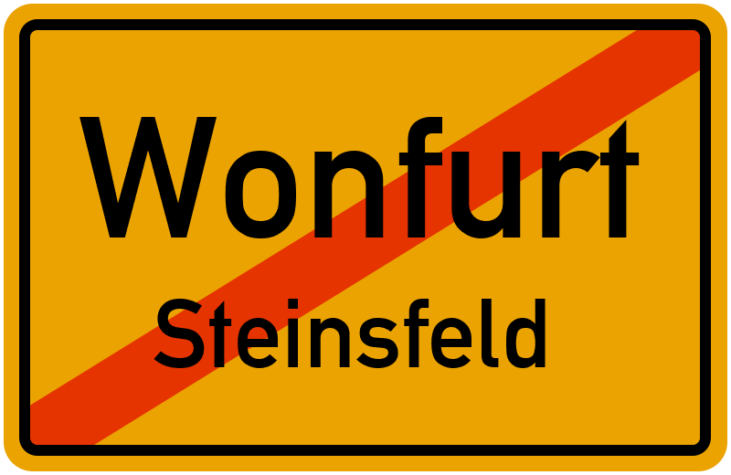 Ortsschild Wonfurt
